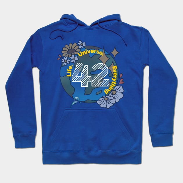 42 the answer to everything Hoodie by Gifts of Recovery